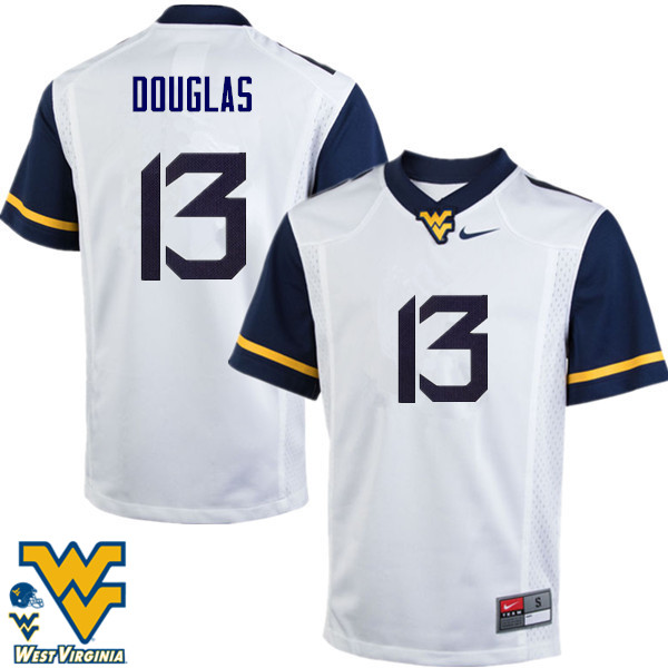 NCAA Men's Rasul Douglas West Virginia Mountaineers White #13 Nike Stitched Football College Authentic Jersey XP23L82SQ